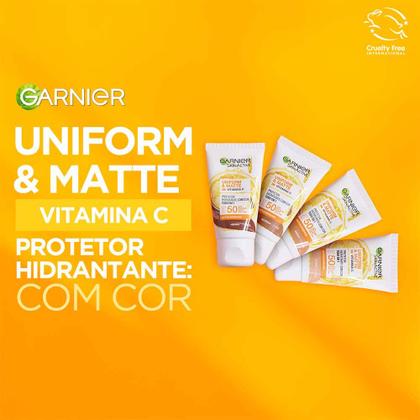Imagem de Protetor Solar Hidratante Facial com Vitamina C Garnier Skin FPS 50