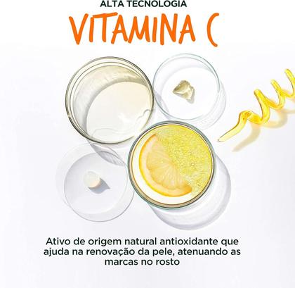 Imagem de Protetor Solar Hidratante Facial Garnier Uniform &amp Matte Vitamina C FPS50 Cor Média 40g
