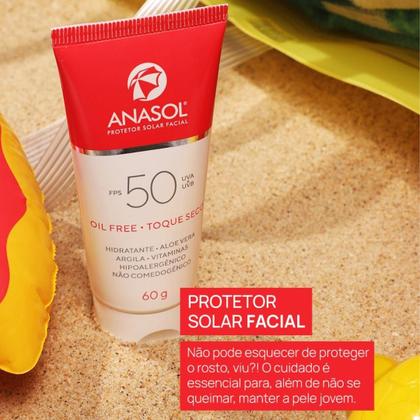 Imagem de Protetor Solar Kit FPS50 Facial 60g Corporal 200ml  Anasol