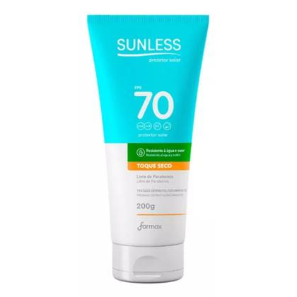 Imagem de Protetor Solar Não Oleoso toque seco FPS 70 Sunless 200g