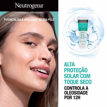 Imagem de Protetor Solar Neutrogena Sun Fresh Derm Care Facial FPS70