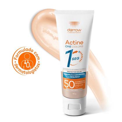 Imagem de Protetor Solar One Actine Colors FPS 50 1 Segundo Cor Tom 1 40g