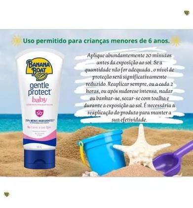 Imagem de Protetor Solar Para Bebe Infantil Banana Boat FPS50 180ml