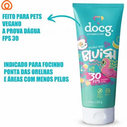 Imagem de Protetor Solar Pet Cães E Gato Docg 30fps Vegano 30g