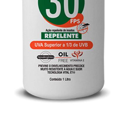 Imagem de Protetor Solar Profissional com Repelente FPS 30 1/3 UVA 1 Litro Nutriex