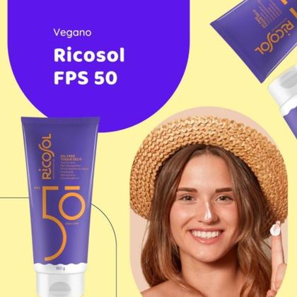 Imagem de Protetor Solar Ricosol Oil Free Seco Fps50 180G - Dahuer
