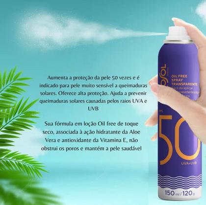 Imagem de Protetor Solar Spray Transparente FPS50 150 ml - Ricosol