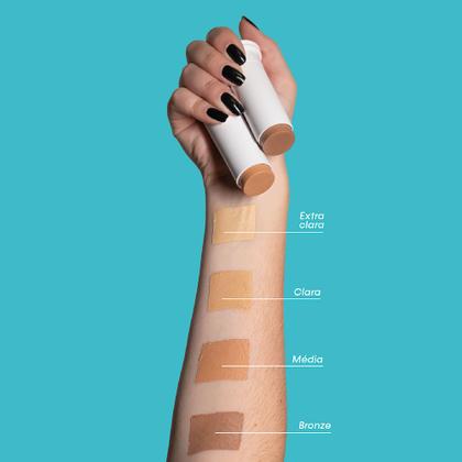 Imagem de Protetor Solar Sunless Stick com Base Efeito Matte FPS 50 Cor Média 12g