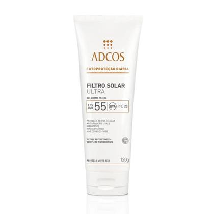 Imagem de Protetor Solar Ultra FPS55 Gel creme facial Adcos 120g