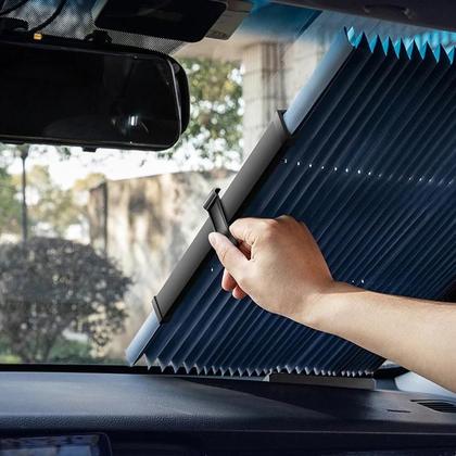 Imagem de Protetor Solar UV Para Carro, Cortina Retrátil Para Para-brisa Dianteiro E Traseiro, Coberturas De