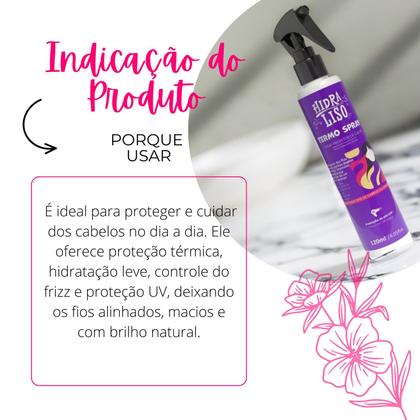 Imagem de Protetor Térmico Capilar Hidraliso Termo Spray Cabelo 120ml