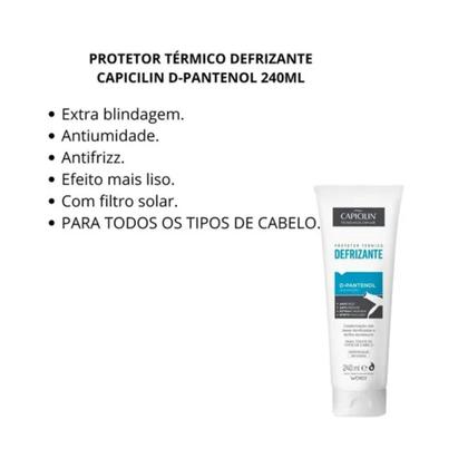 Imagem de Protetor térmico defrizante capicilin d-pantenol