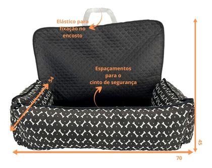 Protetor Veicular de Banco com Assento Confortável e Anti Pelos - Comfortpet Imagem de Protetor Veicular de Banco com Assento Confortável e Anti Pelos