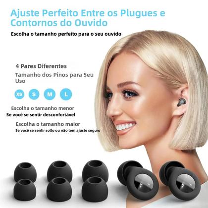 Imagem de Protetores Auriculares De Silicone Reutilizáveis Com Cancelamento De Ruído Para Sono, Proteção