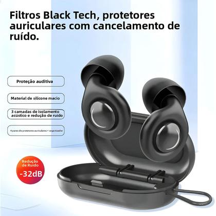 Imagem de Protetores Auriculares De Silicone Reutilizáveis Com Cancelamento De Ruído Para Sono, Proteção