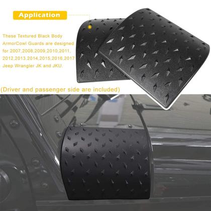 Imagem de Protetores de capuz Body Armor Danti para Jeep Wrangler JK JKU