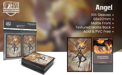 Imagem de Protetores de Cartas Realm Guard 100 un. Acabamento Fosco 66x92 mm