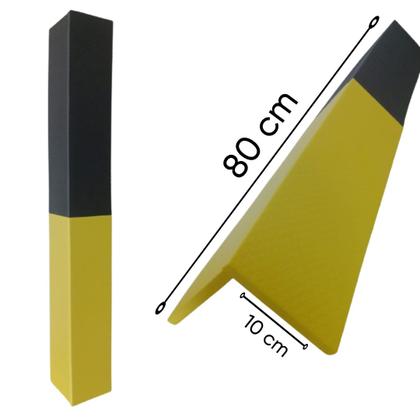 Imagem de Protetores de coluna adesivado 80cm garagem estacioanmento em eva 10 mm cantoneiras