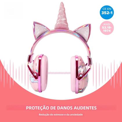 Imagem de Protetores de Ouvido com Cancelamento de Ruído para Crianças (22dB) - Segurança e Conforto