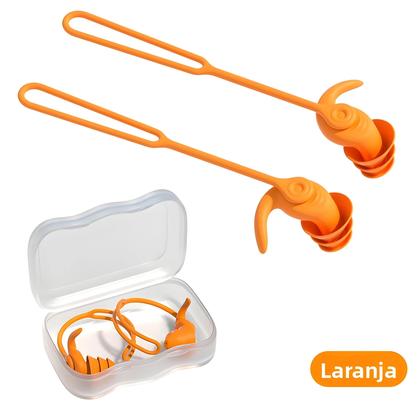 Imagem de Protetores De Ouvido De Silicone Impermeáveis Para Natação, Anti-ruído, Para Piscina E Esportes