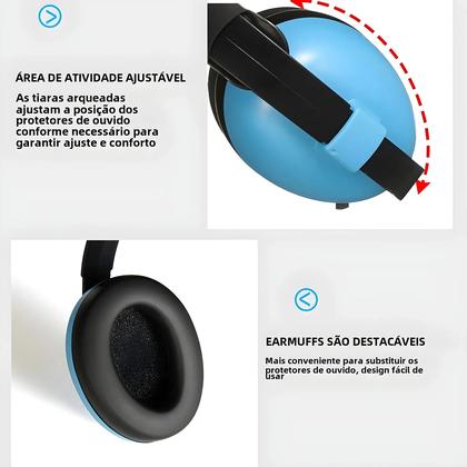 Imagem de Protetores de Ouvido para Bebês e Crianças com Redução de Ruído
