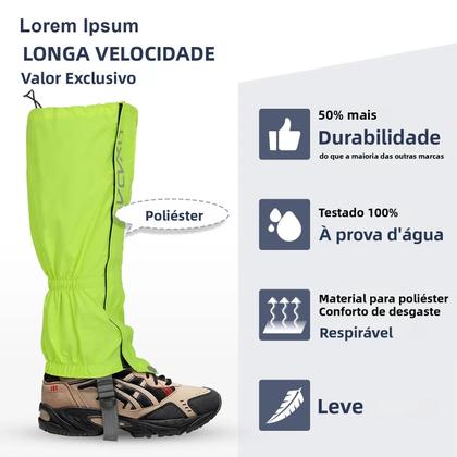 Imagem de Protetores De Pernas Impermeáveis Com Zíper Para Snowboard, Caminhadas E Uso Ao Ar Livre, Cobertura