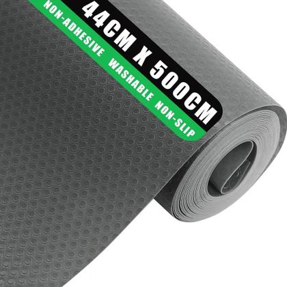 Imagem de Protetores De Prateleira De Cozinha Em EVA Antiderrapante Cinza Escuro, Tapetes De Gaveta Não