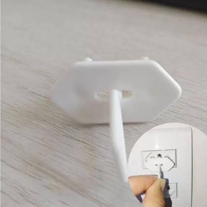 Imagem de Protetores de Tomada Proteção Contra Choque Bebe 20Un