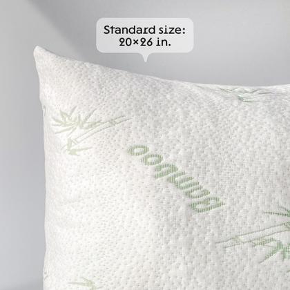 Imagem de Protetores de travesseiro Niagara Cloud-Like, tamanho padrão, verde, pacote com 2