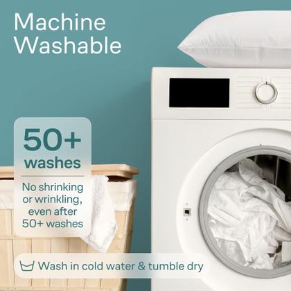 Imagem de Protetores de travesseiro Niagara, pacote com 8, impermeáveis, padrão 20x26