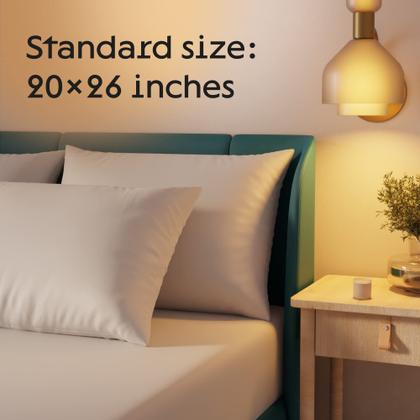 Imagem de Protetores de travesseiro Niagara, pacote com 8, padrão de 20 x 26 polegadas