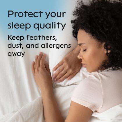 Imagem de Protetores de travesseiro Niagara, pacote com 8, padrão de 20 x 26 polegadas