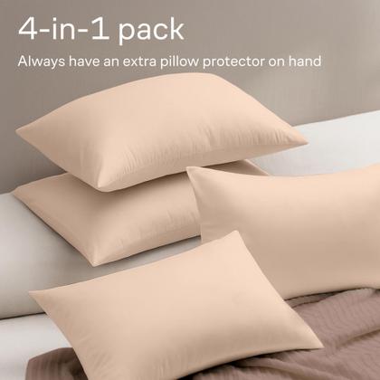 Imagem de Protetores de travesseiro Niagara Sleep Solution King Size, conjunto de 4