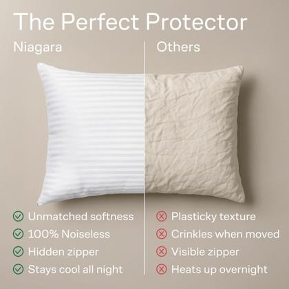 Imagem de Protetores de travesseiro Niagara Sleep Solution King Size (pacote com 8)