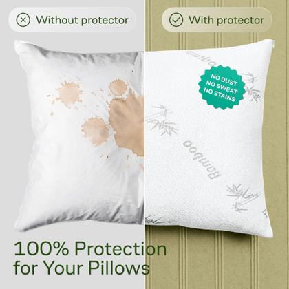 Imagem de Protetores de travesseiro Niagara Sleep Solution Queen Size, pacote com 2