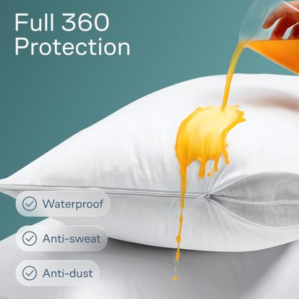 Imagem de Protetores de travesseiro Niagara Waterproof Queen 20x30, conjunto de 8