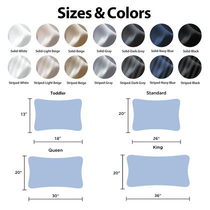 Imagem de Protetores de travesseiro Shunjie.Home 100% algodão 600 TC, cetim, pacote com 4 unidades