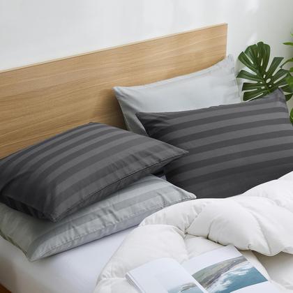 Imagem de Protetores de travesseiro Shunjie.Home 100% algodão 600 TC, cetim, pacote com 4 unidades