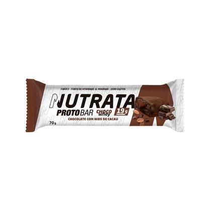 Imagem de Proto Bar Choco Whey - 9 Unidades de 70g Chocolate com Nibs de Cacau - Nutrata
