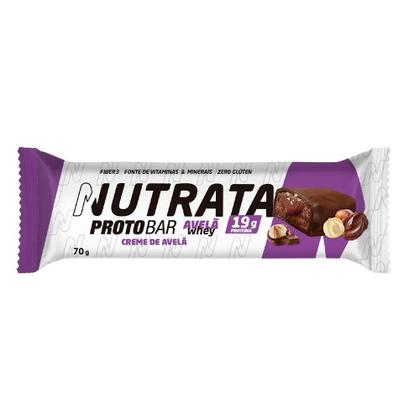 Imagem de Proto Bar Whey - Sabor Avelã - 9 Unidades de 70g - Nutrata