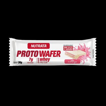 Imagem de Proto wafer sabor morango display com 12 wafers de 30g - nutrata