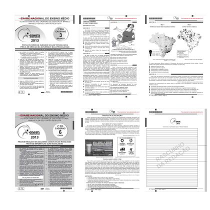 Imagem de Provas do ENEM Formato Original (1 e 2 dia + gabarito) - Escolha o ano