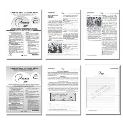 Imagem de Provas do ENEM Formato Original (1 e 2 dia + gabarito) - Escolha o ano