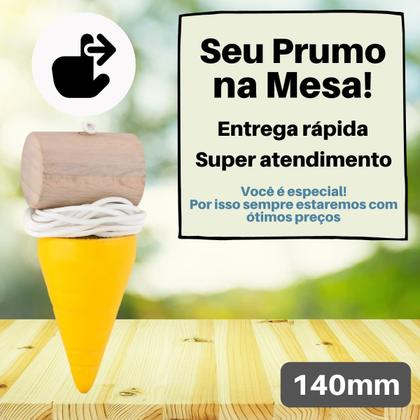 Imagem de Prumo Para Pedreiro Metal 300g Centro Parede Pesado Maciço Profissional Preciso Coeso Corpo Sólido
