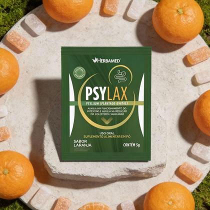 Imagem de Psylax Psyllium Plantago Ovata 5g Box 10 Sache Herbamed