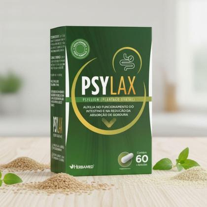 Imagem de Psylax Psyllium Plantago Ovata 60 Capsulas Herbamed
