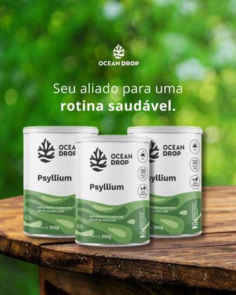 Imagem de Psyllium em Pó Ocean Drop  Fibra Natural para Digestão