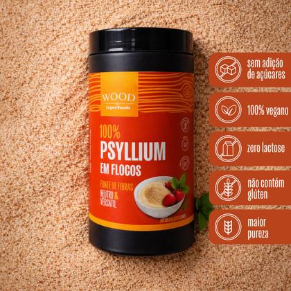 Imagem de Psyllium Husk Premium em Flocos Fibra Natural 100% Puro 567g