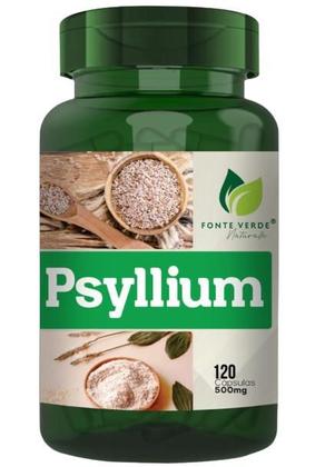 Imagem de Psyllium Natural 500MG 120 Capsulas Fonte Verde