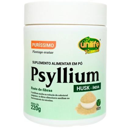 Imagem de Psyllium Plantago Ovatae em Pó Puríssimo 220g Husk-Índia Kit com 3